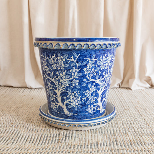 Blue portuguese vase