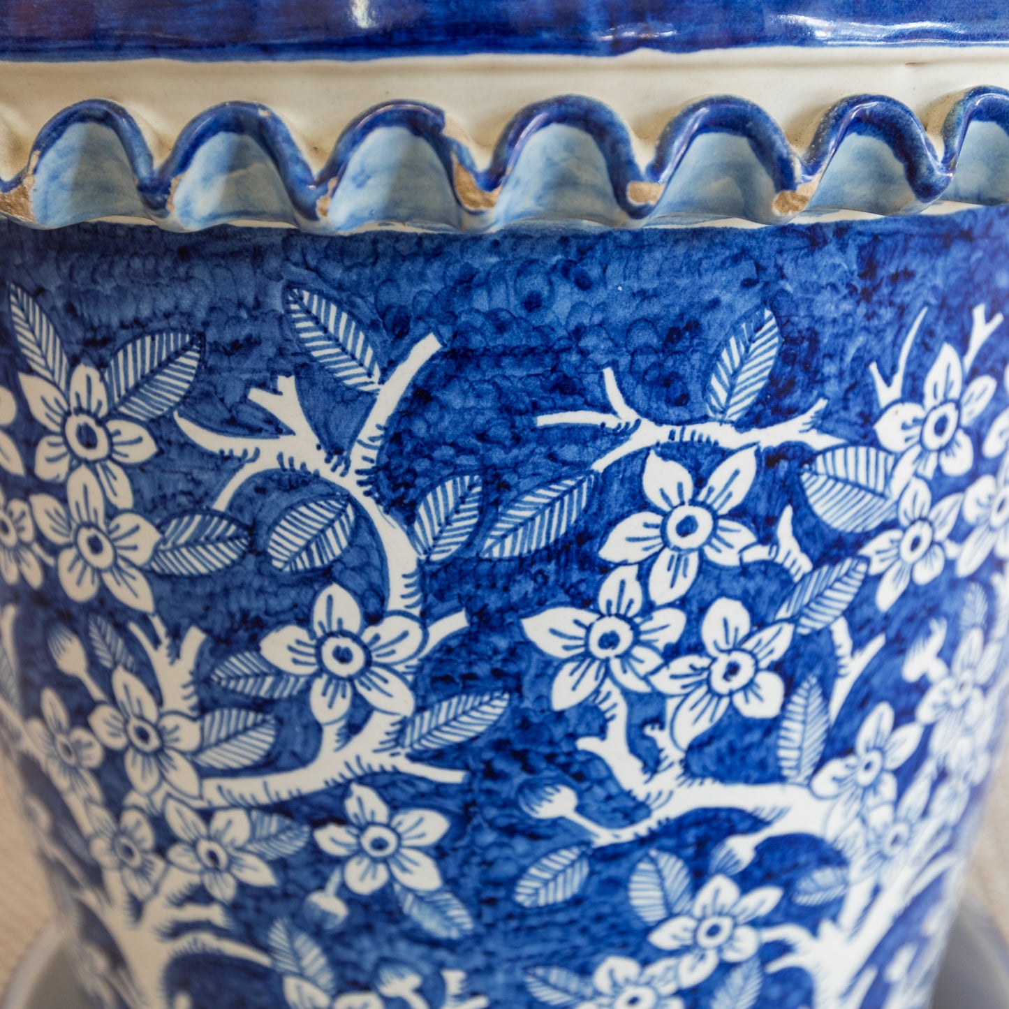 Blue portuguese vase