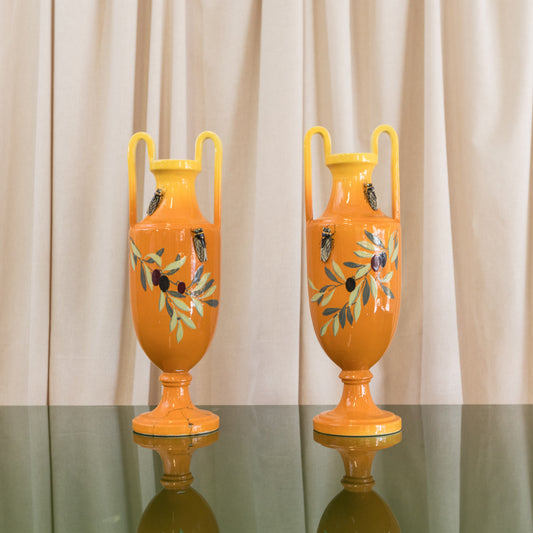 Pair of Louis Sicard vases
