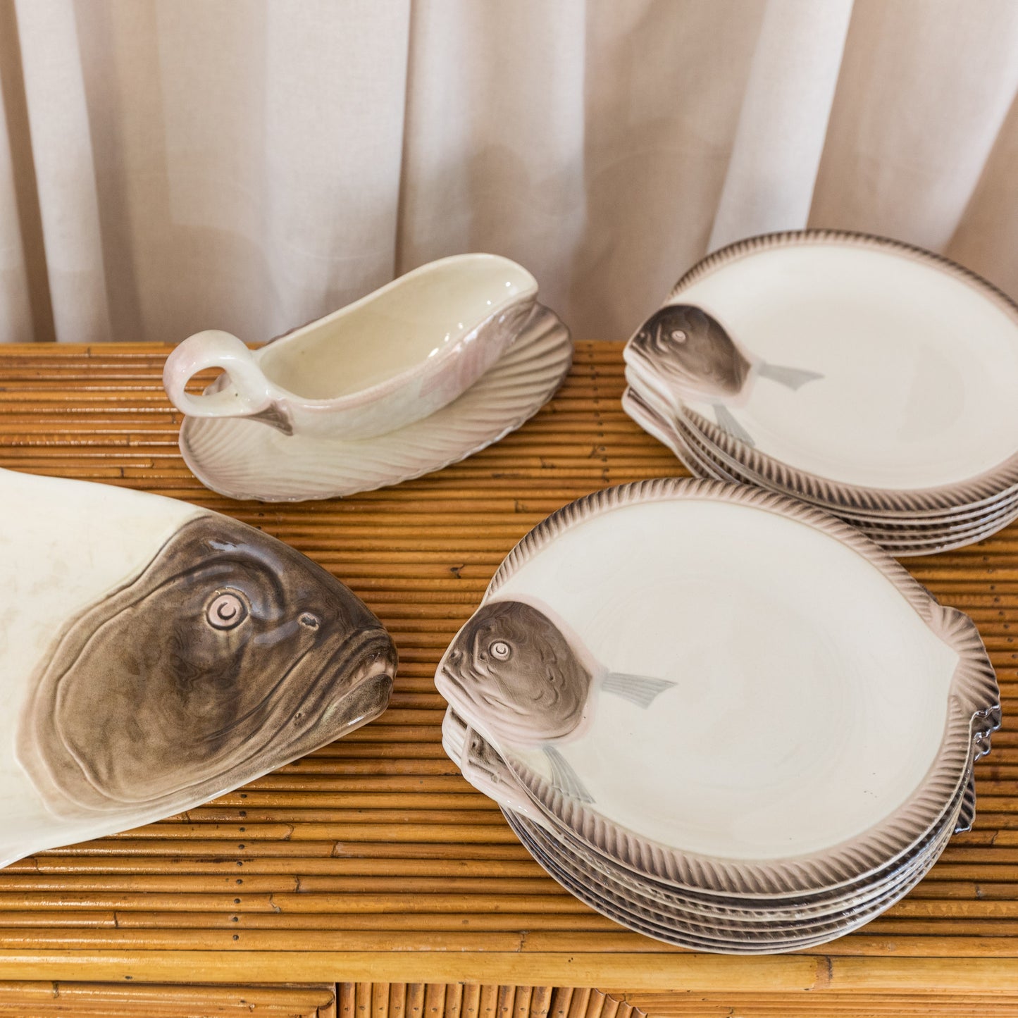 Fish dinner service, set of 12