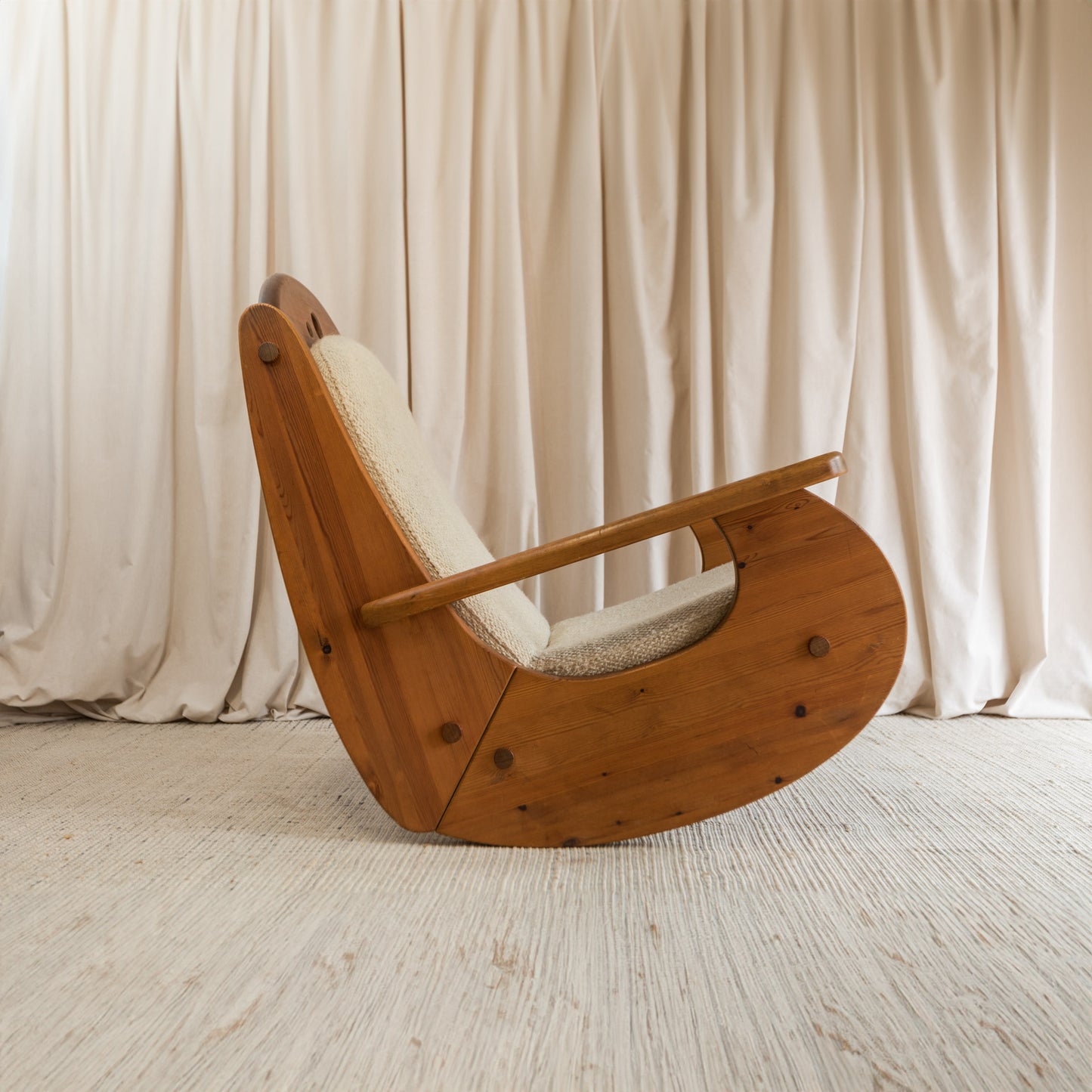 Brutalist rocking chair