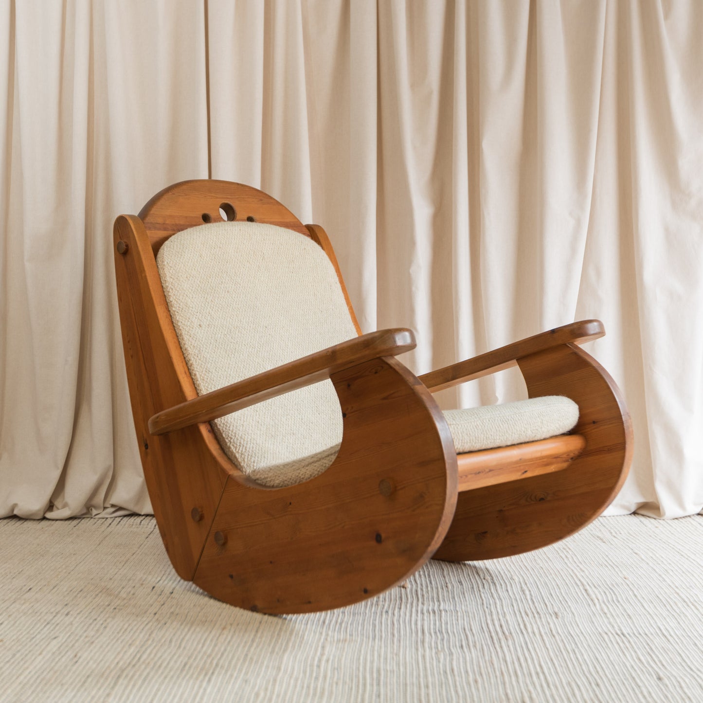 Brutalist rocking chair