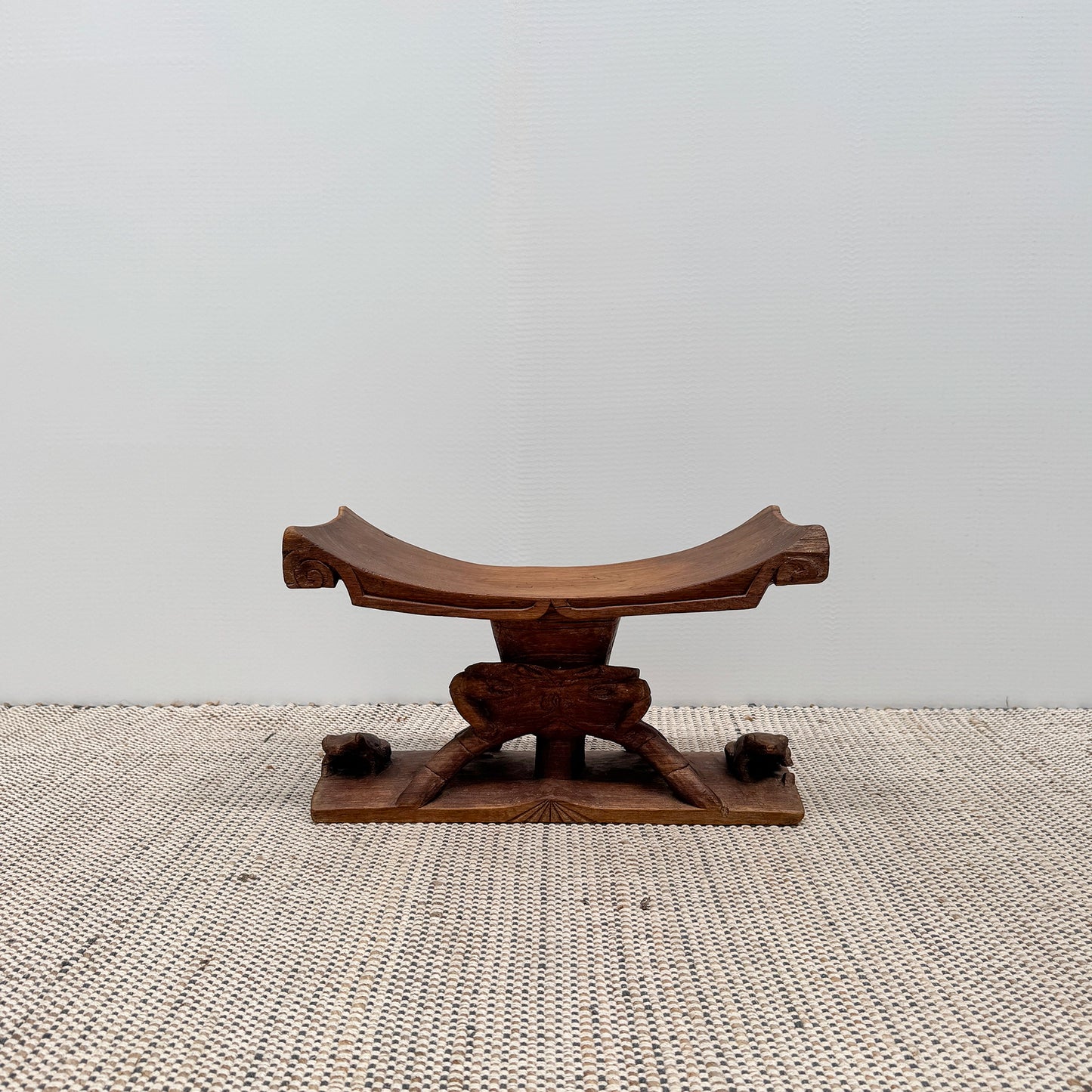 Ashanti hand-carved wood stool