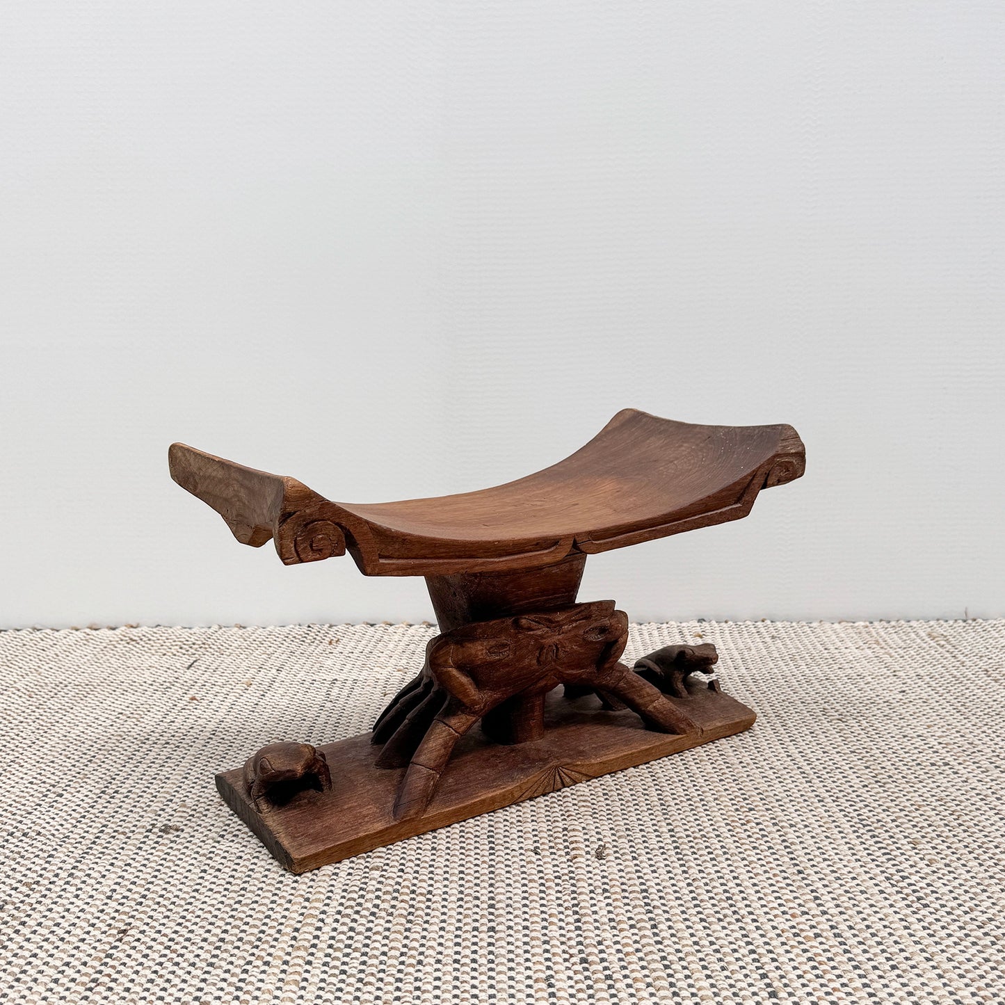 Ashanti hand-carved wood stool