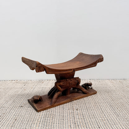 Ashanti hand-carved wood stool