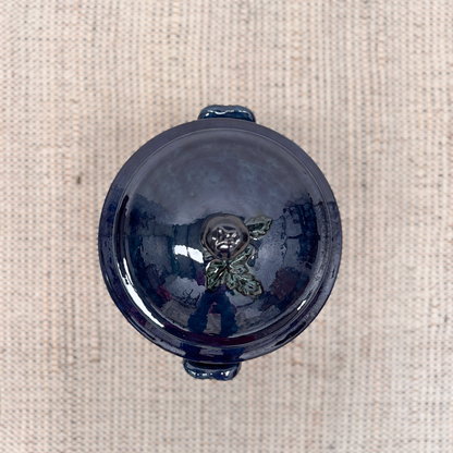 Midnight blue soup tureen
