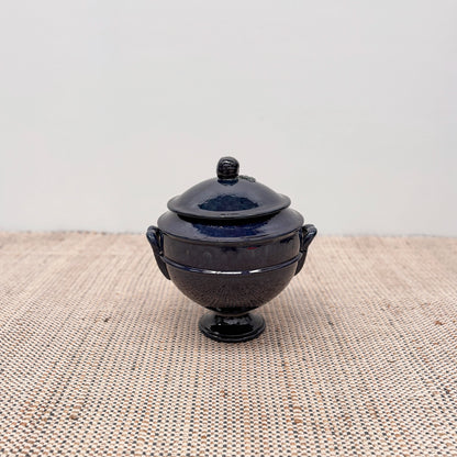 Midnight blue soup tureen