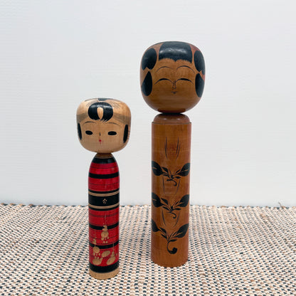 Vintage Kokeshi hand-painted dolls